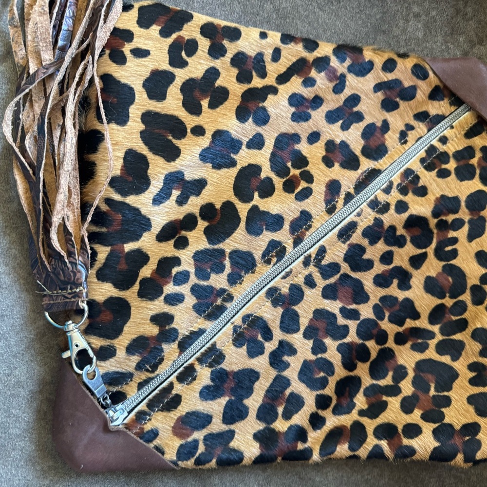 Cowhide Jewelry Makeup Bag